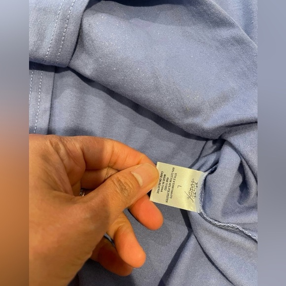 ED HARDY Pale Blue Graphic Print Crop Top Tee - Picture 9 of 9